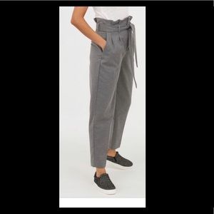 Grey paper bag pants from H&M